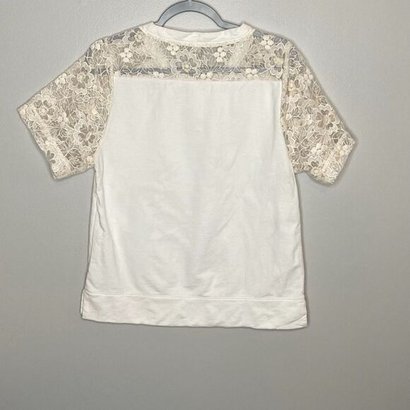 J.Crew 3D Lace Sweatshirt Top - Picture 4 of 4